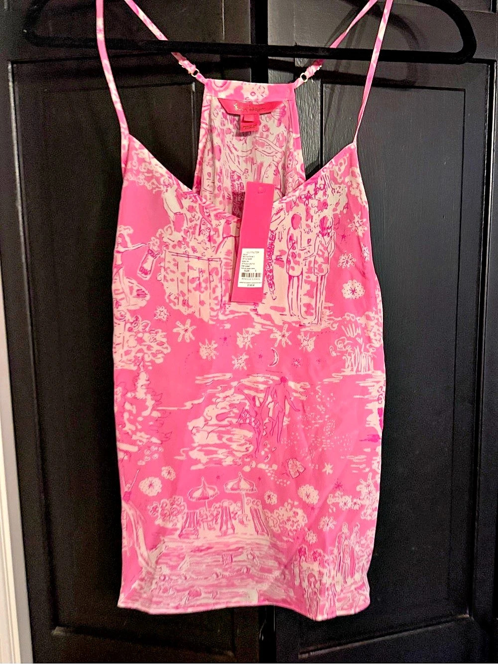 NWT Lilly Pulitzer Dusk Top Pink & White Cami
